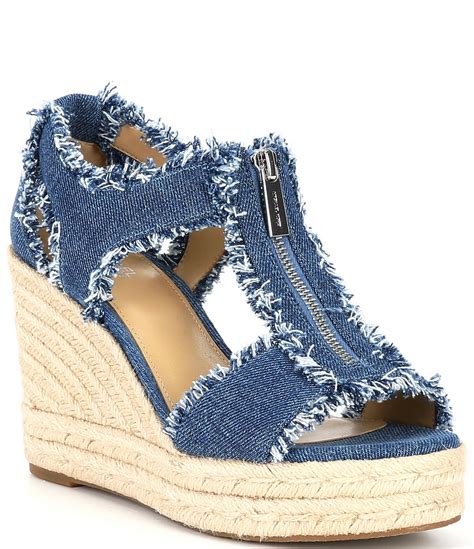 michael kors denim sandals